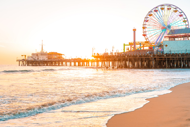 Panoramic Image of Santa Monica, California